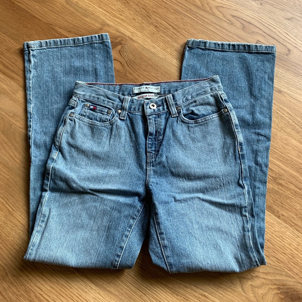 Tommy Hilfiger Women's Blue Boot Cut Jeans